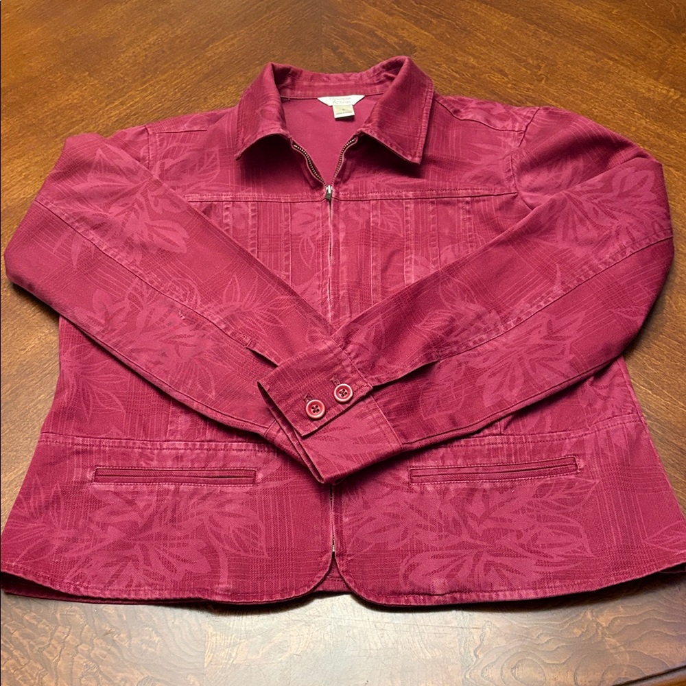 Christopher & Banks Women’s Size Small Magenta Jeans Jacket